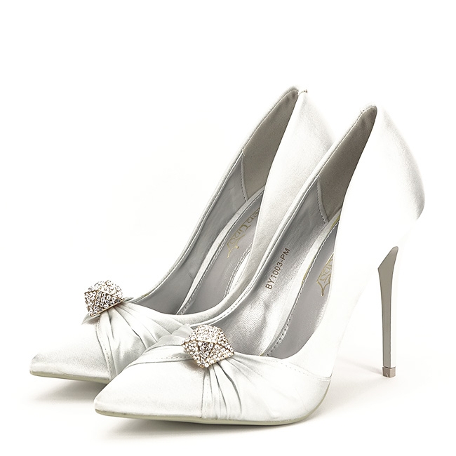 Pantofi cu toc gri eleganti Sabrina 02 [2]