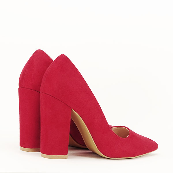 Pantofi cu toc rosii Leila 02 [5]