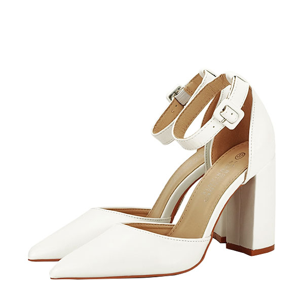 Pantofi eleganti albi BLQ7180 01 [2]