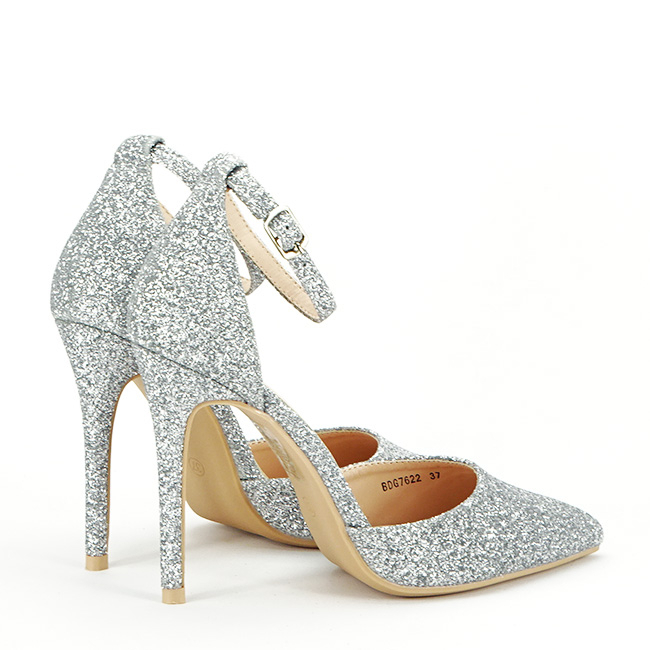 Pantofi eleganti argintii BDG7622 01 [5]