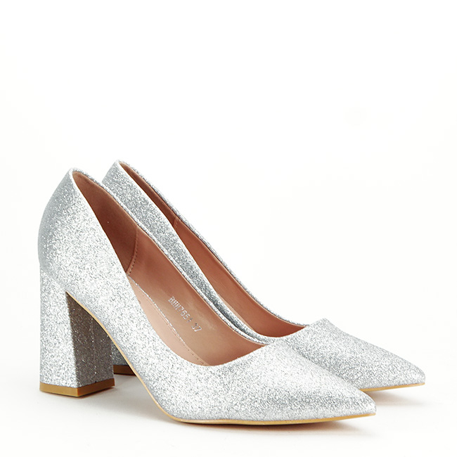 Pantofi eleganti argintii BHH7651 01 [4]