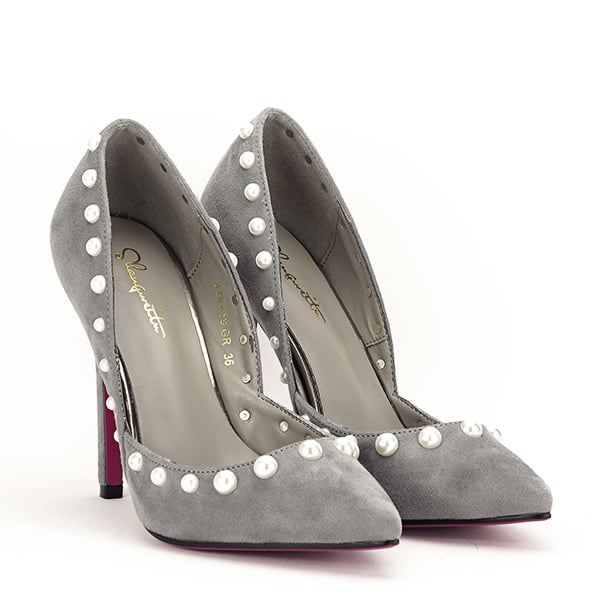 Pantofi gri decupati Carina 04 [3]