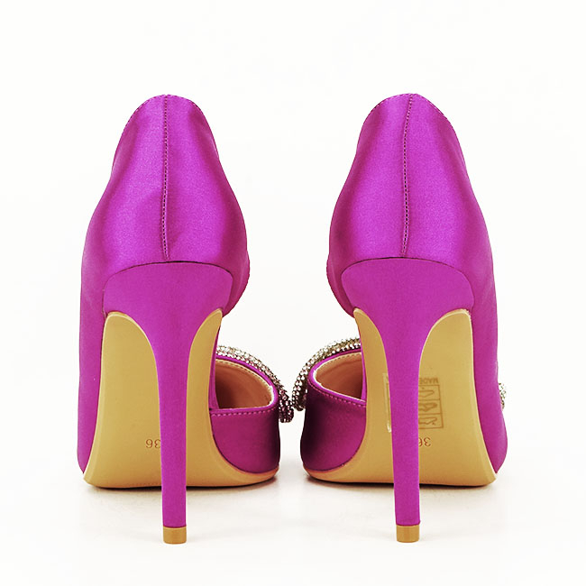 Pantofi magenta cu brosa 6841 04 [5]