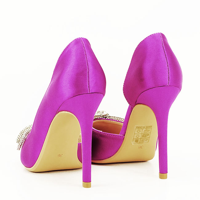 Pantofi magenta cu brosa 6841 04 [6]