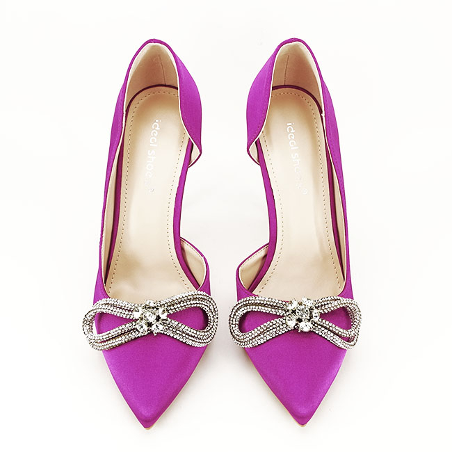 Pantofi magenta cu brosa 6841 04 [2]