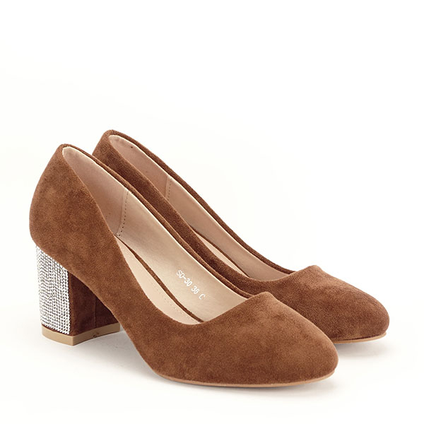 Pantofi maro inchis eleganti Brenda 04 [3]