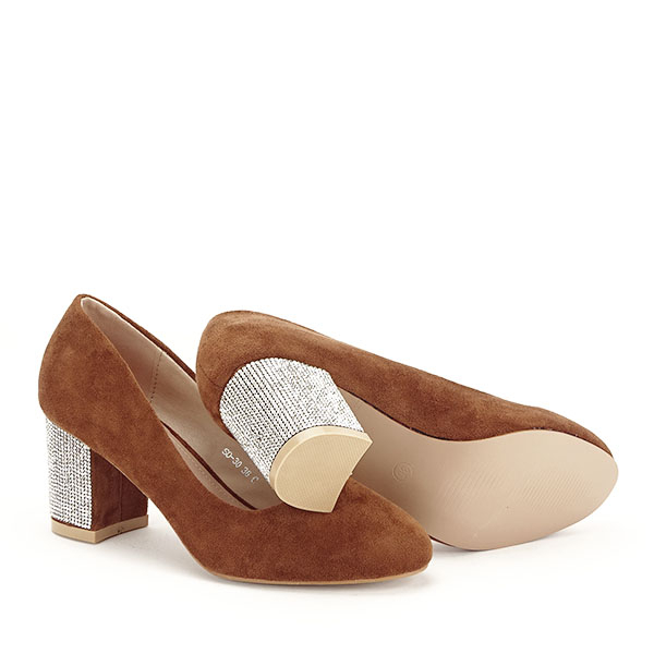 Pantofi maro inchis eleganti Brenda 04 [8]