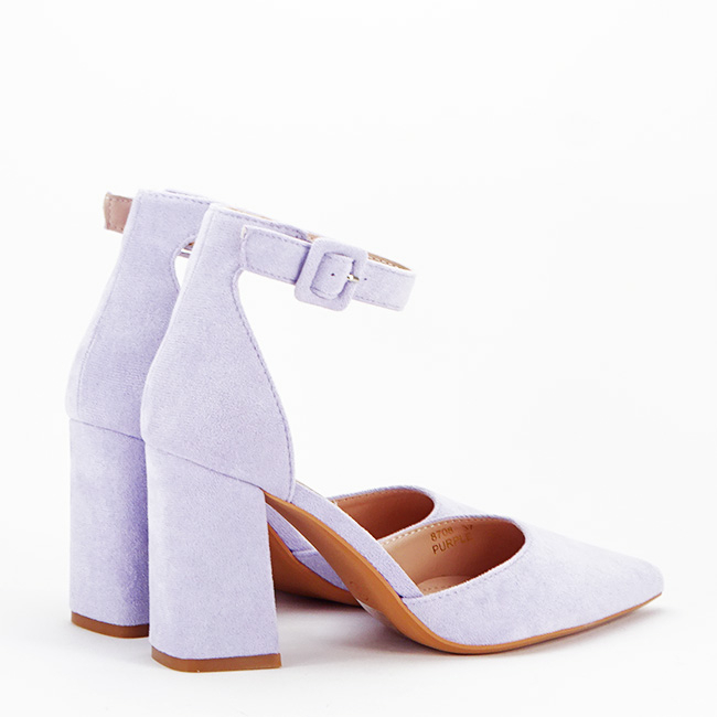 Pantofi mov deschis decupati 8708 04 [5]