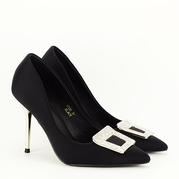 Pantofi negri cu brosa 1700 02 [4]