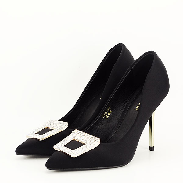 Pantofi negri cu brosa 1700 02 [2]