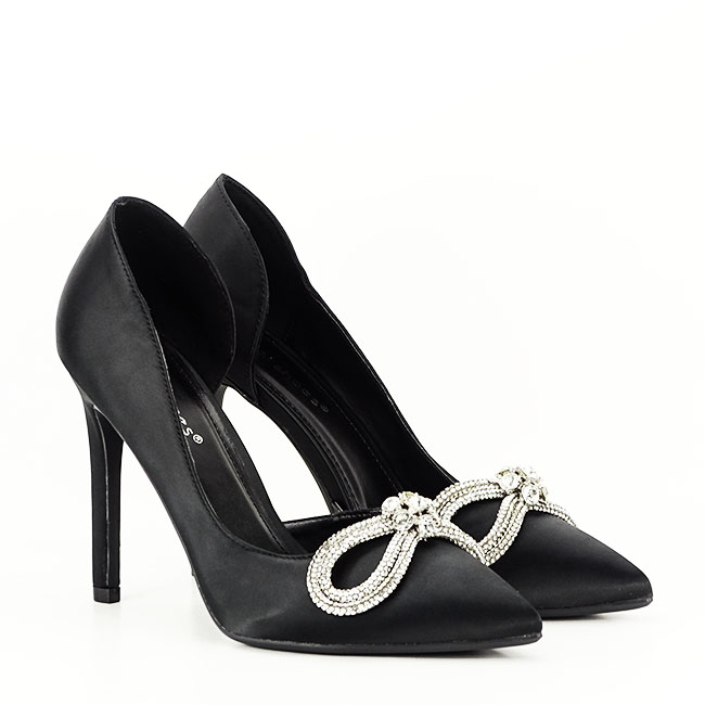 Pantofi negri cu brosa 6841 04 [3]