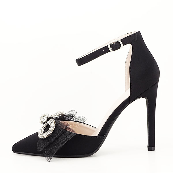 Pantofi negri cu funda 6831 01 [7]