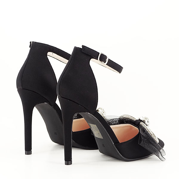 Pantofi negri cu funda 6831 01 [4]