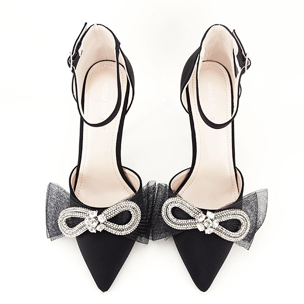 Pantofi negri cu funda 6831 01 [2]
