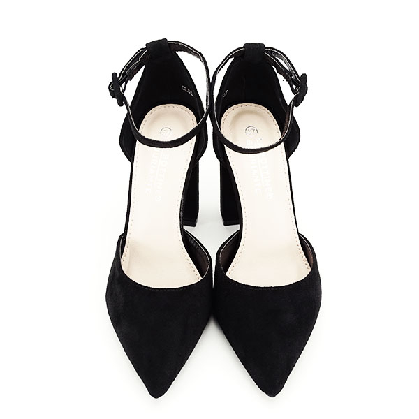 Pantofi negri cu toc gros BLQ6212 03 [3]