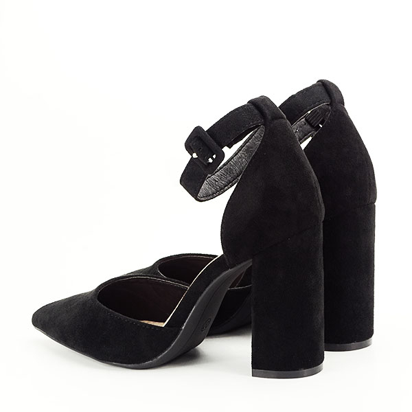 Pantofi negri cu toc gros BLQ6212 03 [5]