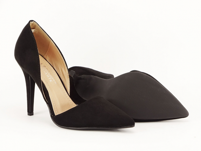 Pantofi negri decupati B-LBS2030 04 [5]