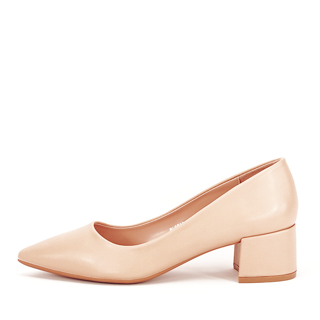 Pantofi nude cu toc mic Elena 01 [2]