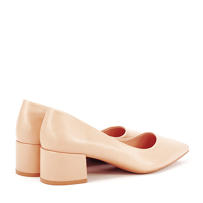 Pantofi nude cu toc mic Elena 01 [6]