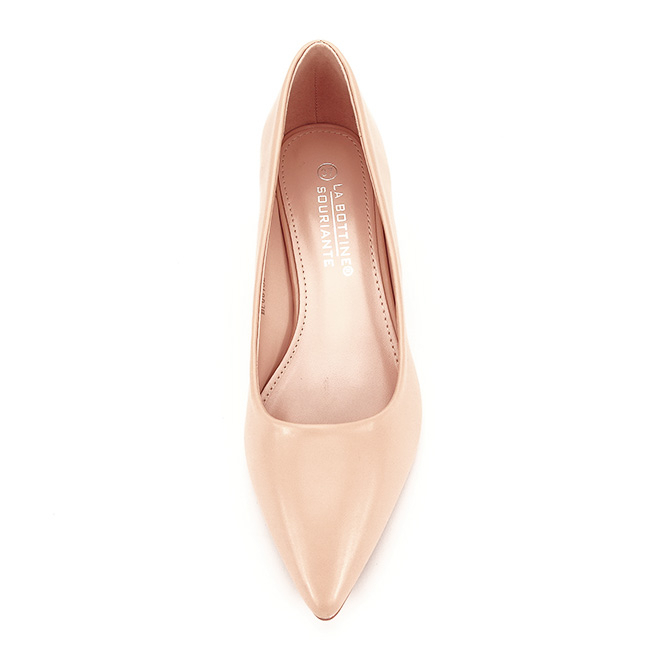 Pantofi nude cu toc mic Elena 01 [7]