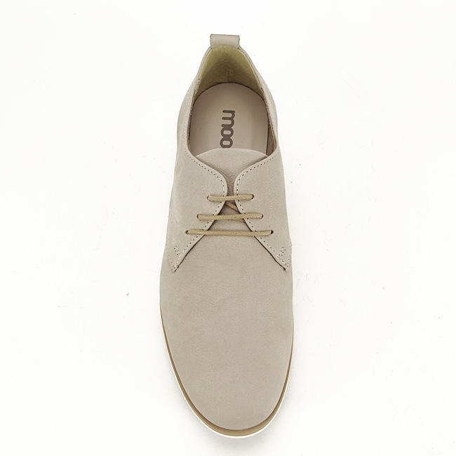 Pantofi oxford din piele naturala bej Roxana 01 [6]