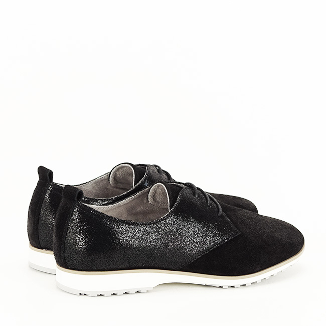 Pantofi oxford din piele naturala negri Selena 01 [6]