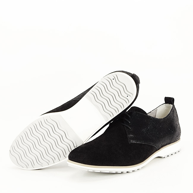 Pantofi oxford din piele naturala negri Selena 01 [7]