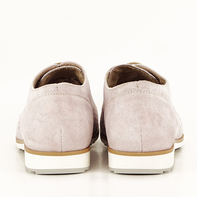 Pantofi oxford din piele naturala roz prafuit Magda 01 [6]