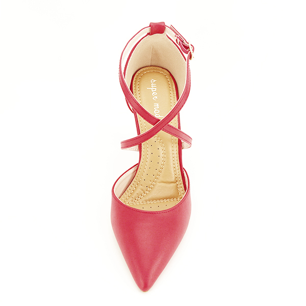 Pantofi rosii cu toc cui Zoe 04 [7]