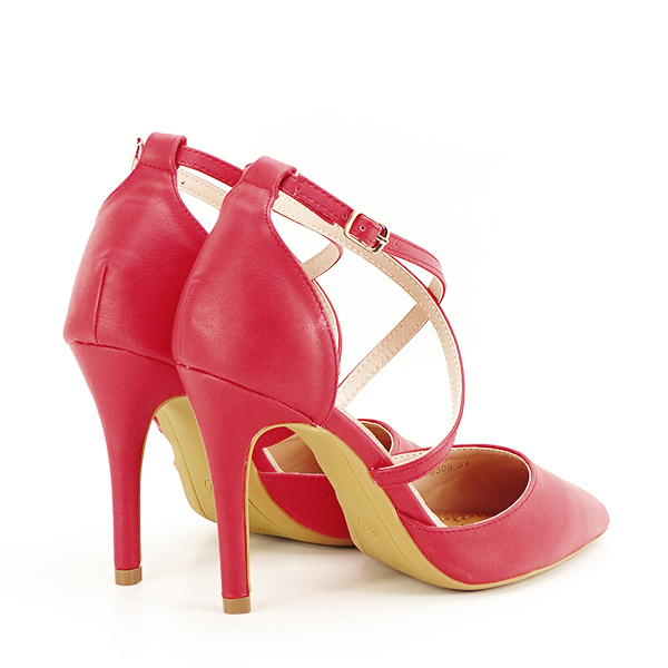 Pantofi rosii cu toc cui Zoe 04 [5]