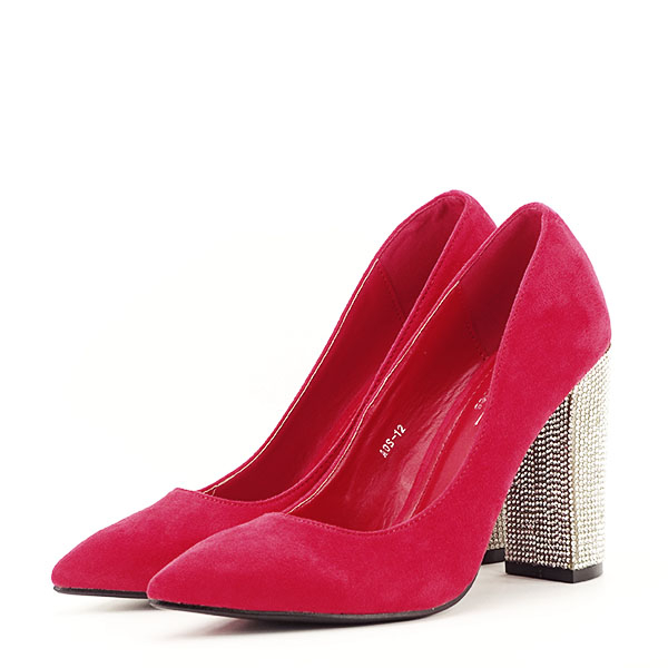 Pantofi rosii cu toc Debbie 02 [2]