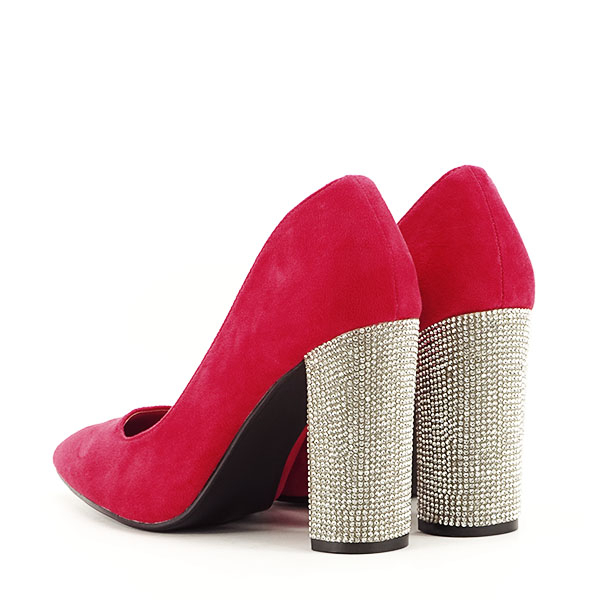 Pantofi rosii cu toc Debbie 02 [4]