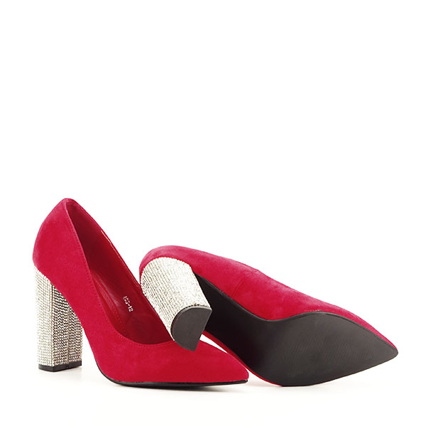 Pantofi rosii cu toc Debbie 02 [7]