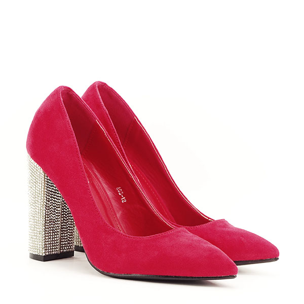 Pantofi rosii cu toc Debbie 02 [3]