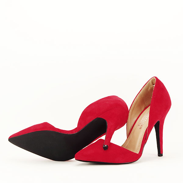 Pantofi rosii decupati Antonia 04 [8]