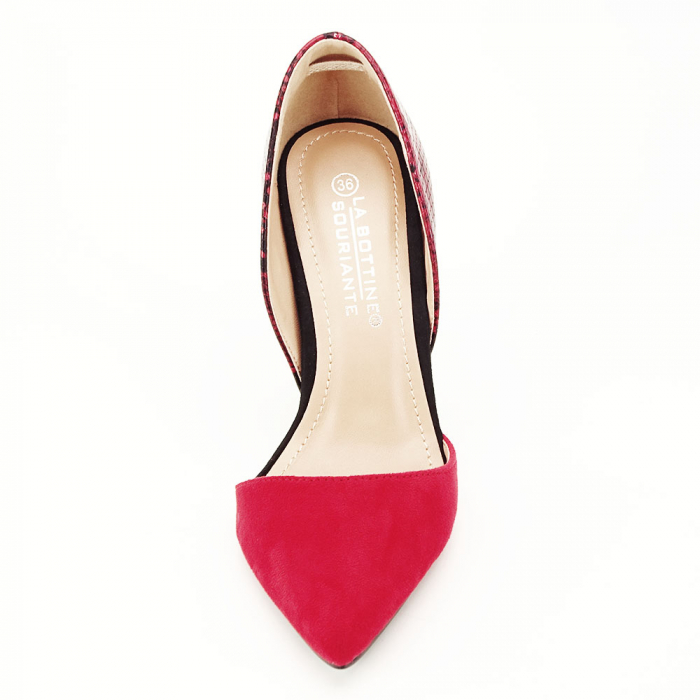 Pantofi rosii decupati lateral Lori 03 [7]