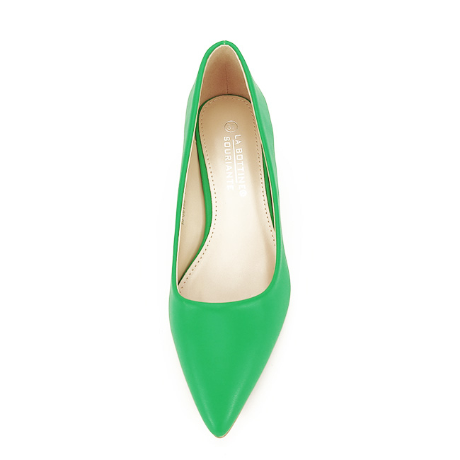 Pantofi verde crud cu toc mic Elena 01 [7]