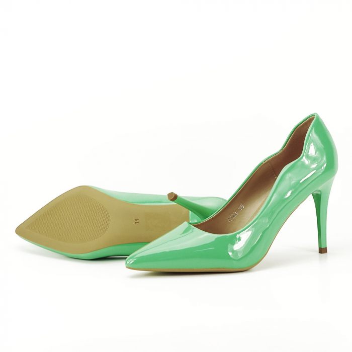 Pantofi verzi lacuiti Tiffany 03 [5]
