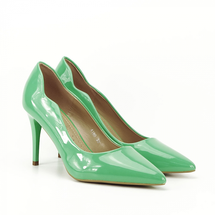 Pantofi verzi lacuiti Tiffany 03 [7]