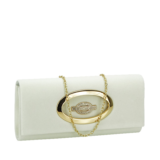 Plic elegant din catifea B-HY2068A 01 Crem [2]