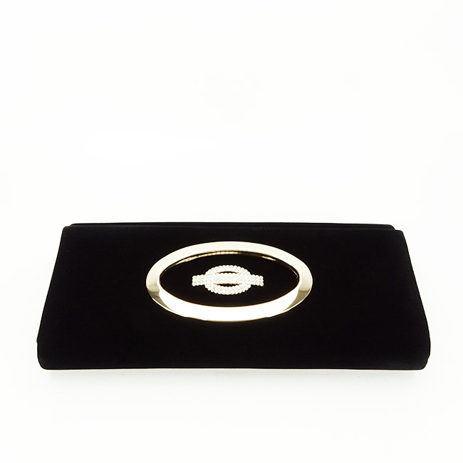 Plic elegant din catifea HY2068A 01 negru [6]