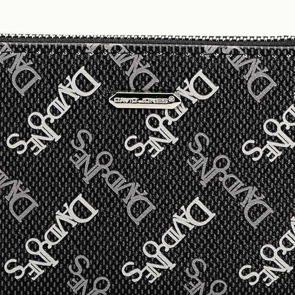 Portofel David Jones cu imprimeu logo B-P108-510 07 Negru [7]