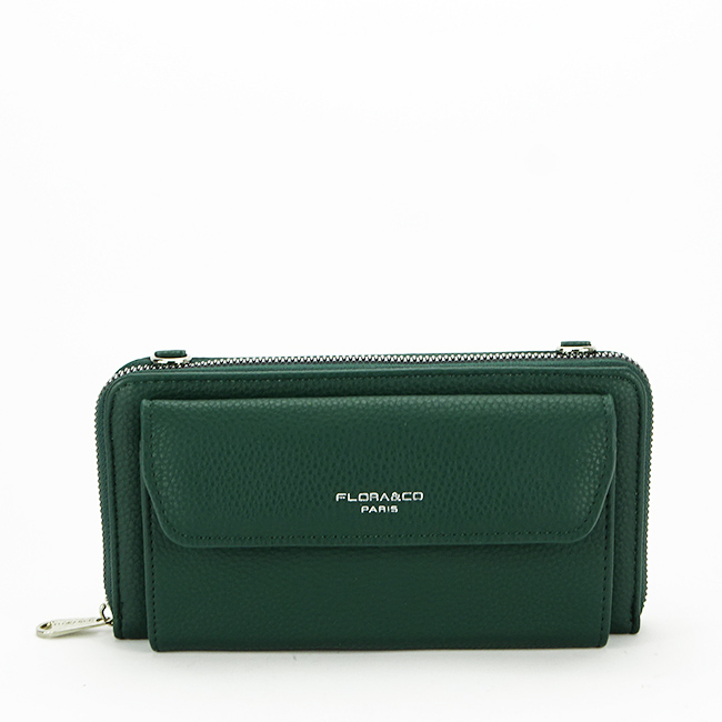 Portofel si port telefon Flora&Co Paris B-H6017 07 Verde inchis [2]