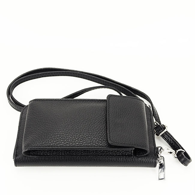 Portofel si port telefon din piele naturala B-8971 07 negru [5]