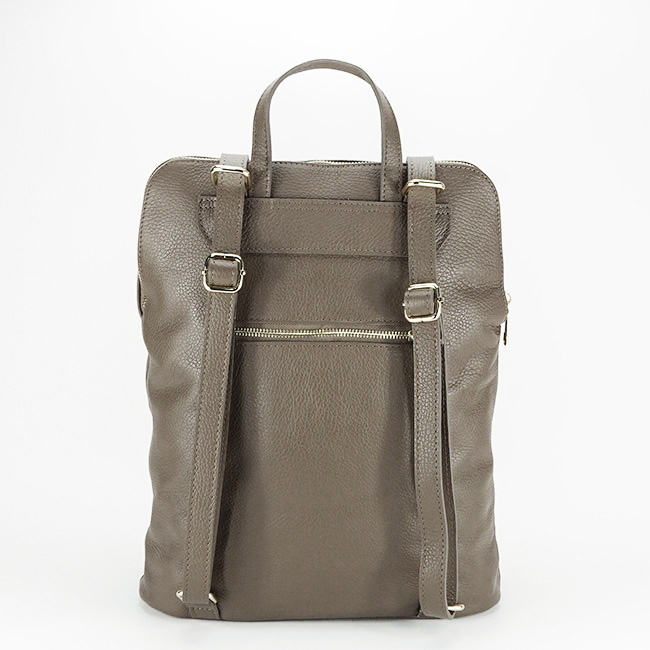 Rucsac dama din piele naturala, B-1441 123, 37x30x12cm, Maro [5]