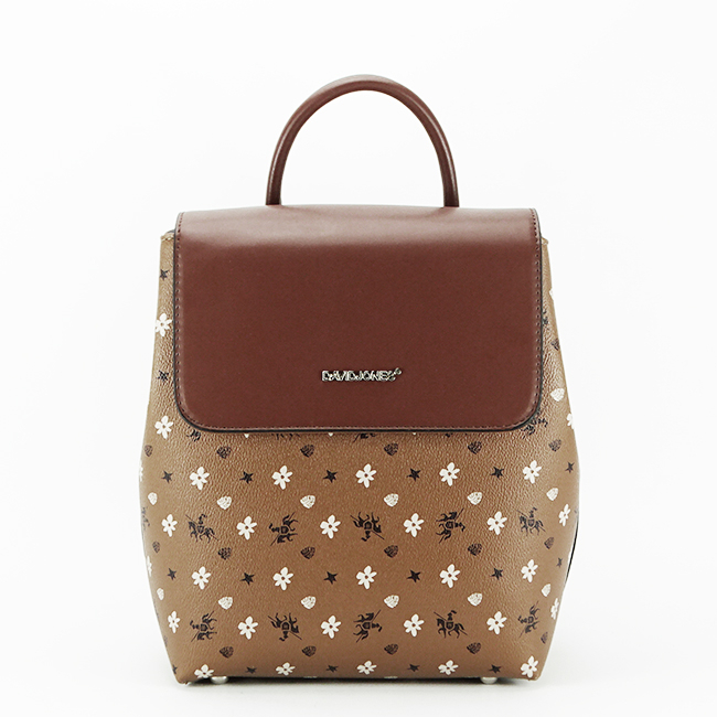 Rucsac cu imprimeu David Jones B-6534A-1 119 Maro cognac [2]