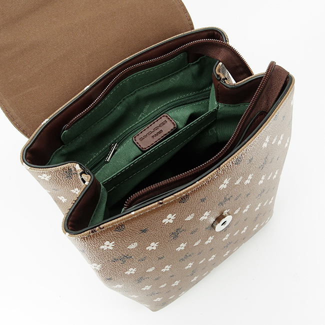 Rucsac cu imprimeu David Jones B-6534A-1 119 Maro cognac [10]