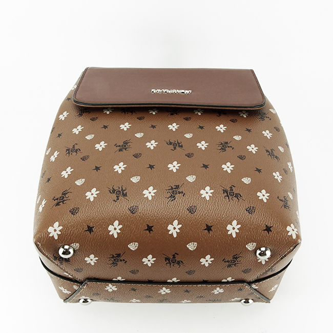 Rucsac cu imprimeu David Jones B-6534A-1 119 Maro cognac [5]