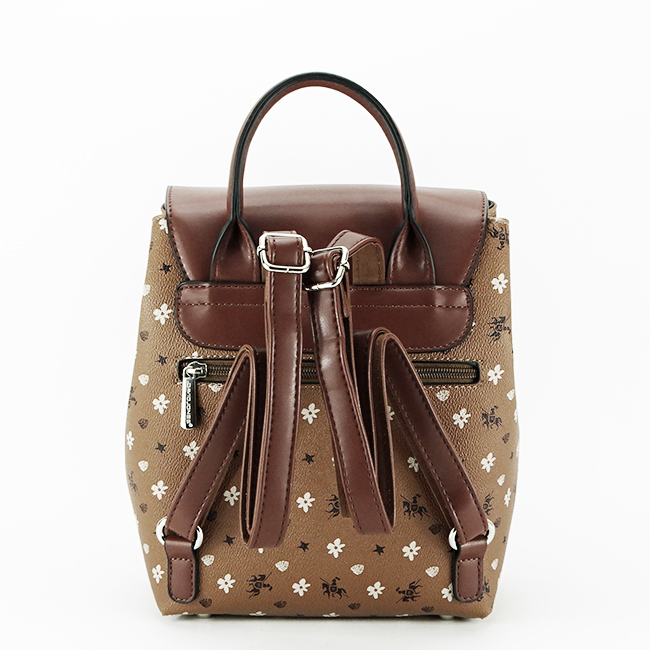Rucsac cu imprimeu David Jones B-6534A-1 119 Maro cognac [4]