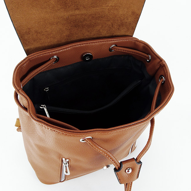 Rucsac dama Flora&Co, B-H6735 18, 29x27x13, Maro cognac [7]